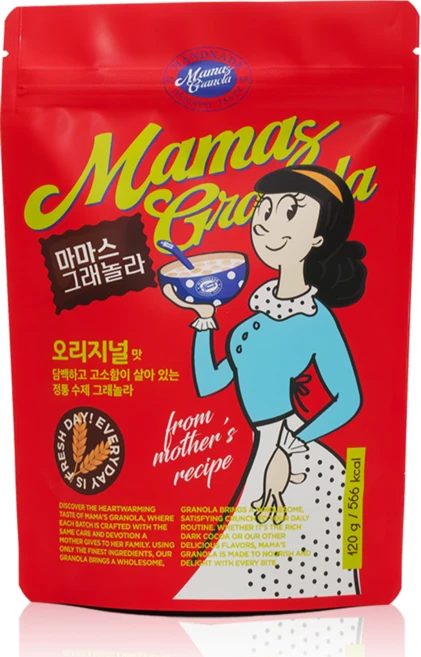 마마스그래놀라 오리지널맛 수제그래놀라 시리얼 파티팩 선물, 1개, 120g - 쿠팡