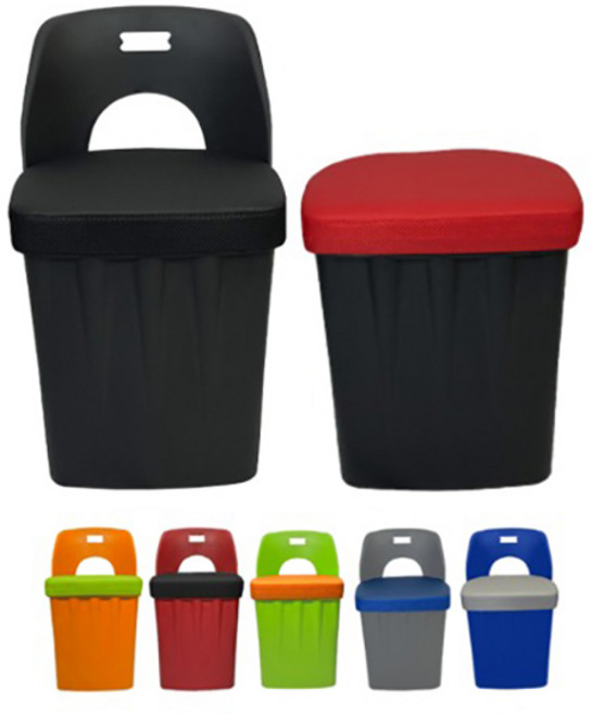 신제품 국내산 사각좌판 고깃집의자 등받이 수납의자 깡통의자 통의자 스툴 식당의자, 등받이 있음(O), 그레이방석, 레드