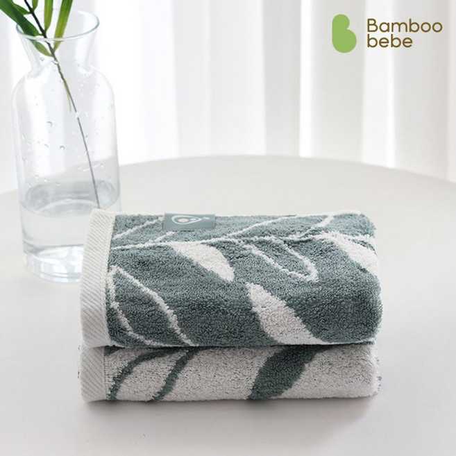 밤부베베 순한대나무 라이트 세면타월 보타닉
