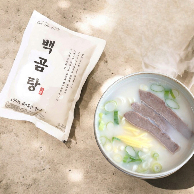 본사발송 한우 사골 진국 백곰탕, 7개, 400g