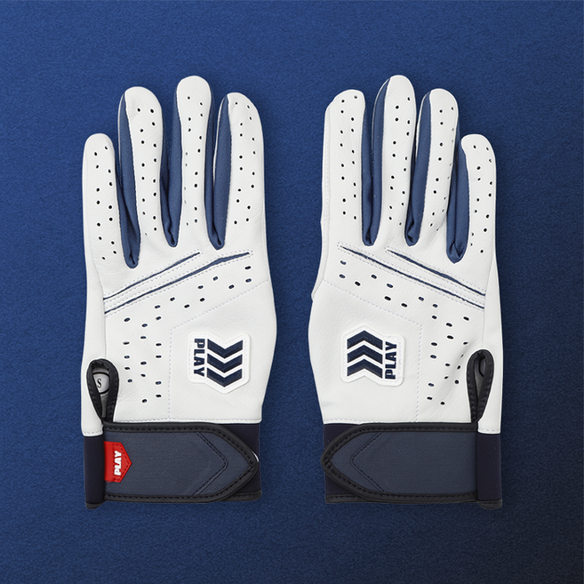 윌비플레이 야구 배팅장갑 양손착용, 1개, 네이비