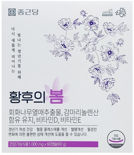 종근당건강 황후의 봄 60캡슐, 60정, 1박스 - 쿠팡