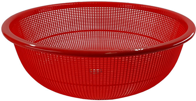 플라스틱 원형 소쿠리 대형 김장채반 김장바구니, 색상랜덤, 1개