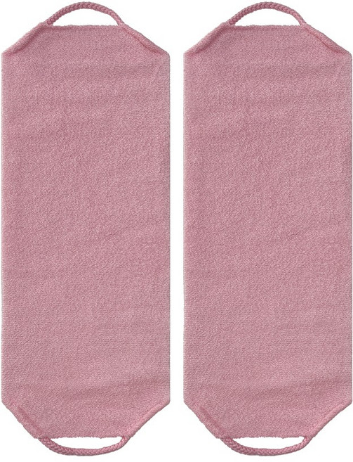 믹스어블 고급 대나무 때타월, 핑크, 1개입, 2개