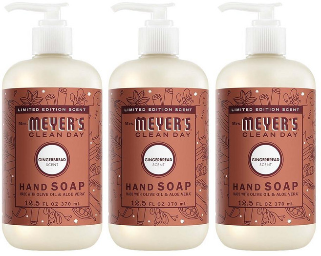 미세스 메이어스 클린데이 핸드솝 진저브레드향 370ml 3개 1세트