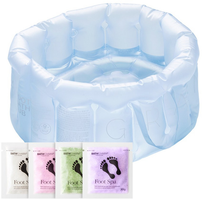 F3 편리하고 따뜻한 튜브형 족욕기 족욕튜브 족욕용 솔트 세트, 1개