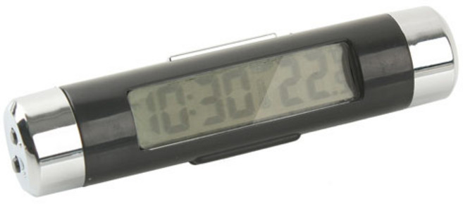 Coms 차량용 디지털시계 CT20/BB629/온도계/시간/심플 시계/온도계/습도계, 1개, 선택1