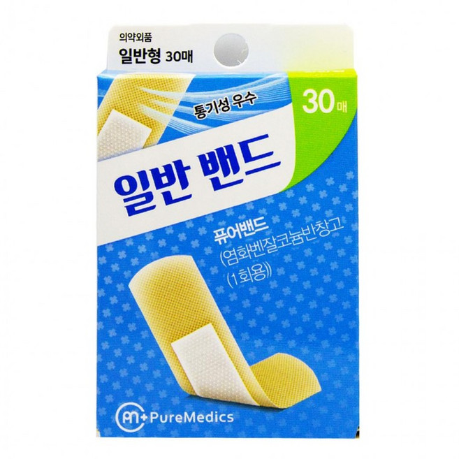 영케미칼 퓨어밴드 일반형 30매입(7.2x1.8cm), 1개, 상세페이지 참조