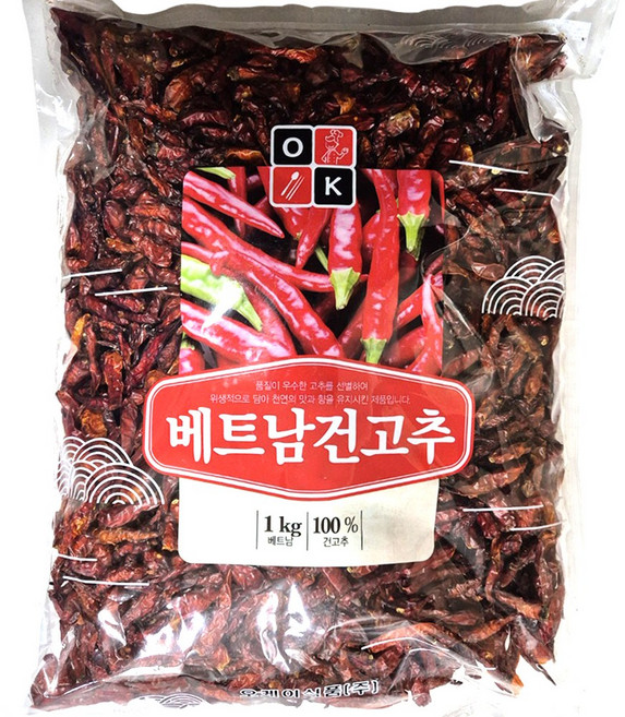 오케이식품 베트남산 건고추, 1kg, 1개
