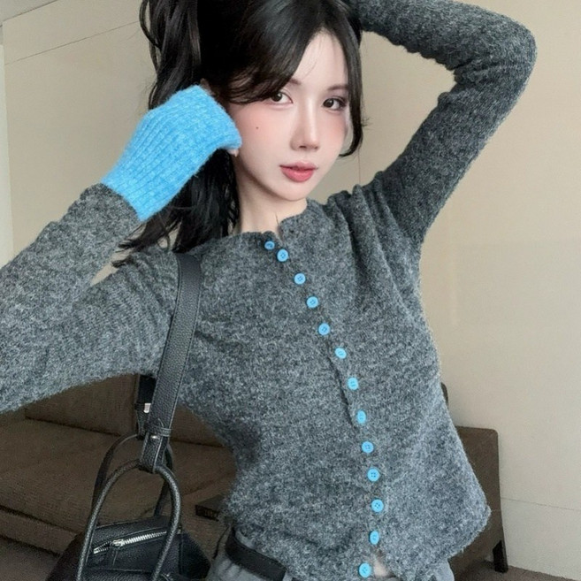 COSYEVNO 여성 니트 가을슬림핏 스타일리쉬하게 코디하기 좋은 개성있는 컴포트 톱 lfhzzs-1