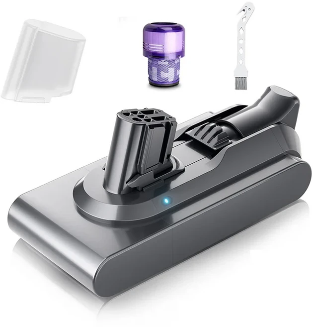 다이슨 V12 감지용 25.5V 8000mAh 배터리 슬림 무선 V12 절대 추가 V12 절대 V12 동물 SV20 SV30 SV34 SV35, 06 1PCS 6.0suit, 01 China Mainland, 1