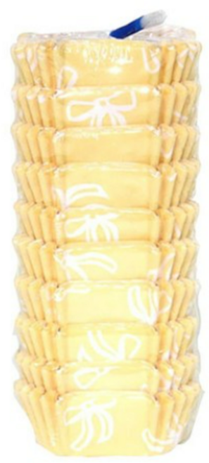 이홈베이킹 사각 코팅 반찬컵 45mm 노랑, 100개입, 1개