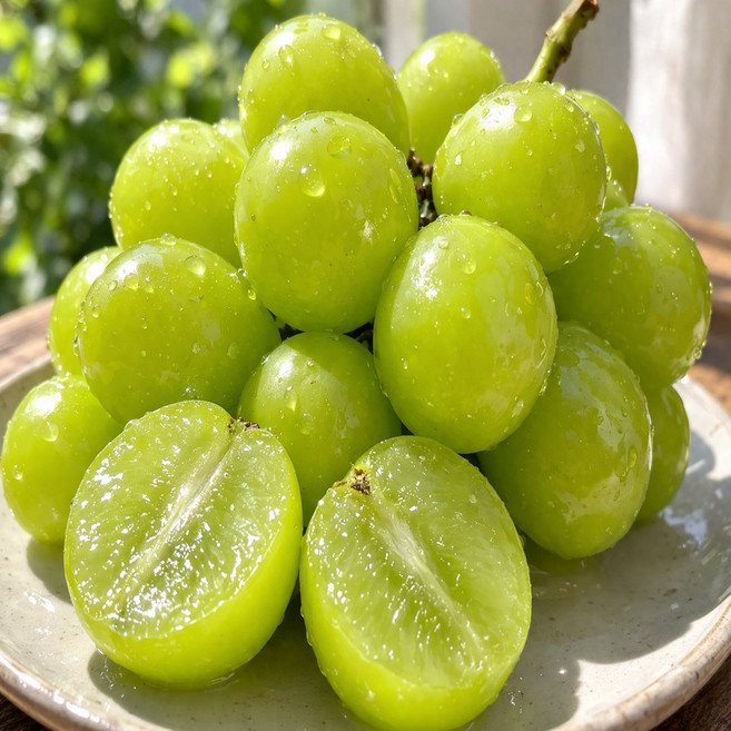 [마감임박] 백화점납품 18Brix 샤인머스켓, 1개, 1kg(2수)