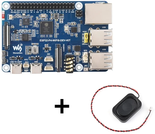 Waveshare ESP32-P4-WIFI6-DEV-KIT ESP32-P4 개발 보드 고성능 ESP32-P4/ESP32-C6 Wi-Fi 6/Bluetooth 5/BLE, 01 ESP32-P4-WIFI6-DEV