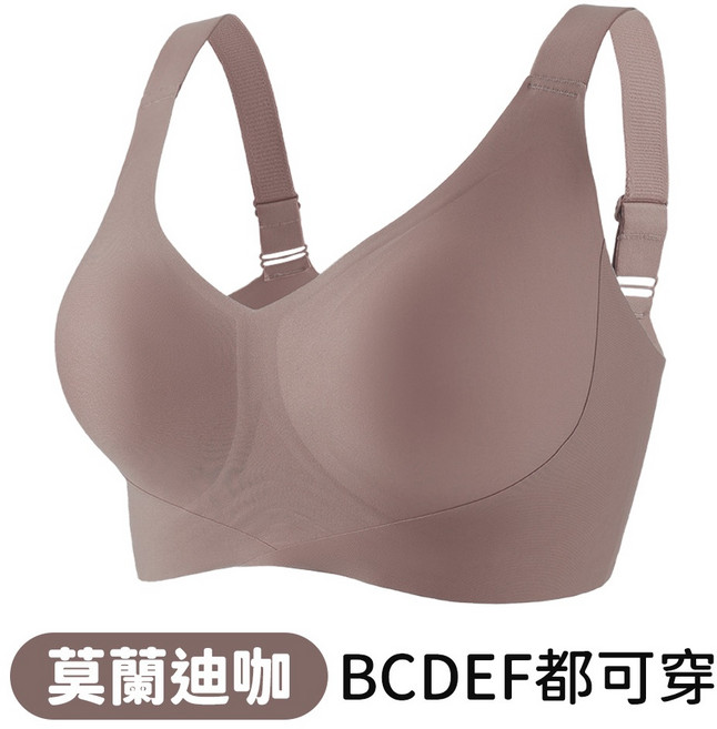 大尺碼內衣 F罩杯可穿 無鋼圈全罩杯 包覆提托 舒適無壓胸
