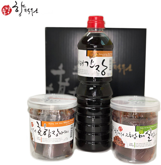 순창향적원 솟대3번 3종(혼합장아찌 고추장매실장아찌 재래식간장)세트, 500g, 1개