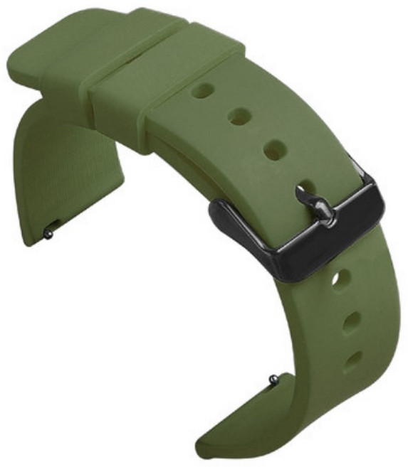 Garmin Venu X1 矽膠錶帶 24mm 運動腕帶, 軍綠, 1個