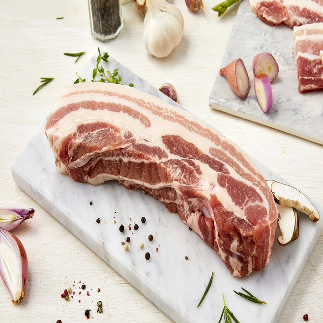 [유명프레시] 통삼겹살 수육 보쌈 돼지고기 1kg 오스트리아산, 1개