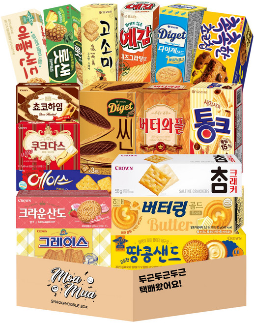 개별포장 비스킷 사무실간식 17종 과자세트, 1개