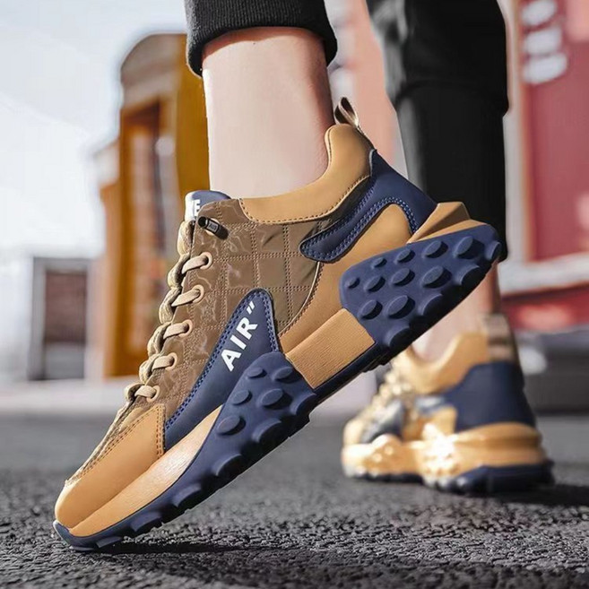 캠아웃도어 남성 타이어 밑창 캐주얼 신발 키높이 운동화 패션 운동화 캐주얼화 통기성 경량 워킹화 스니커즈