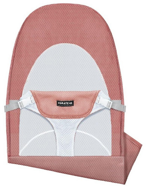 IGRATENS 바운서용 패브릭 시트 - Baby Bjorn 바운서 밸런스 소프트 & 블리스용 커버 통기성 메시 피부 친화적 세탁기 사용 가능 네이비 블루, 핑크