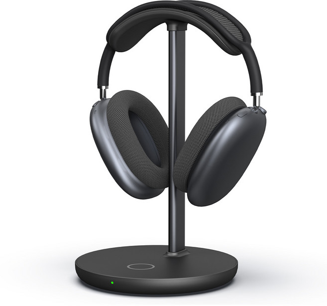 오주주 2in1 헤드셋 거치대 에어팟맥스 소니, 블랙