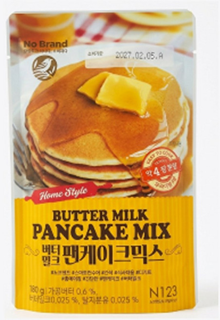 노브랜드 버터밀크 팬케이크믹스, 3개, 180g