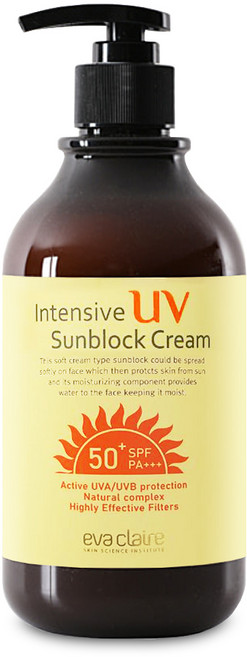 evaclaire 선크림 스포츠 선블럭 골프장 호텔 골프전용 대용량 SPF50+, 1개, 500ml