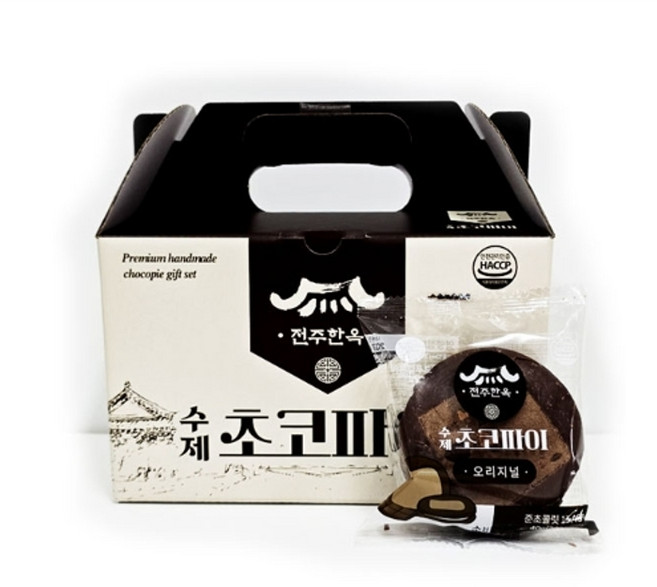 [원푸드]전주한옥마을 미니초코파이(오리지널)40G x 10개 1박스, 1개, 400g