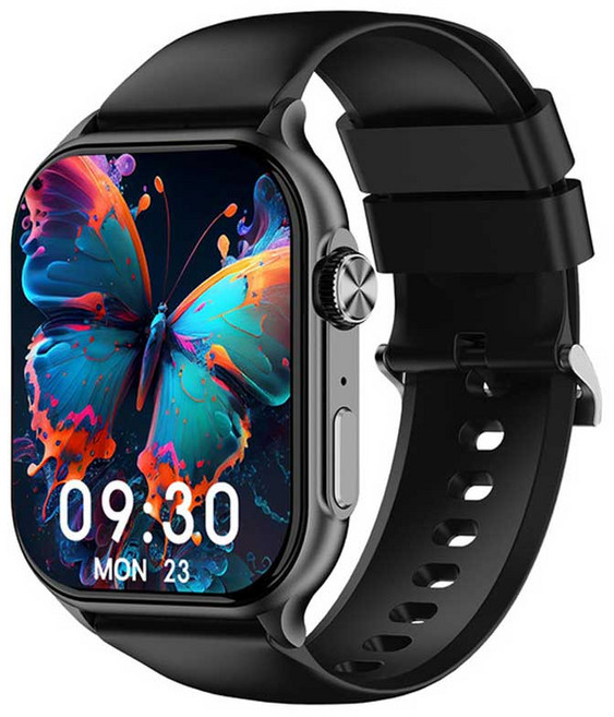 레노버 스마트 워치 핏, 블루투스, 1.95cm, 블랙