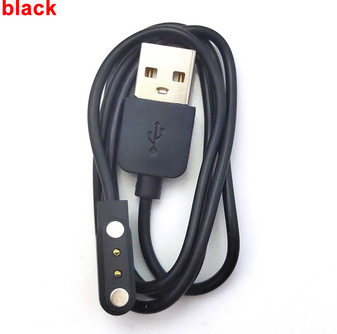 온열안대 스마트 워치 마그네틱 USB 충전 케이블 남성 여성 포고 핀 커넥터 전원 솔루션 2 핀 접촉 패드 PC, 1개, 1개
