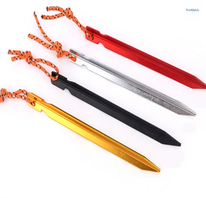 모라두마켓 메탈 텐트팩 1P 악어팩, 골드