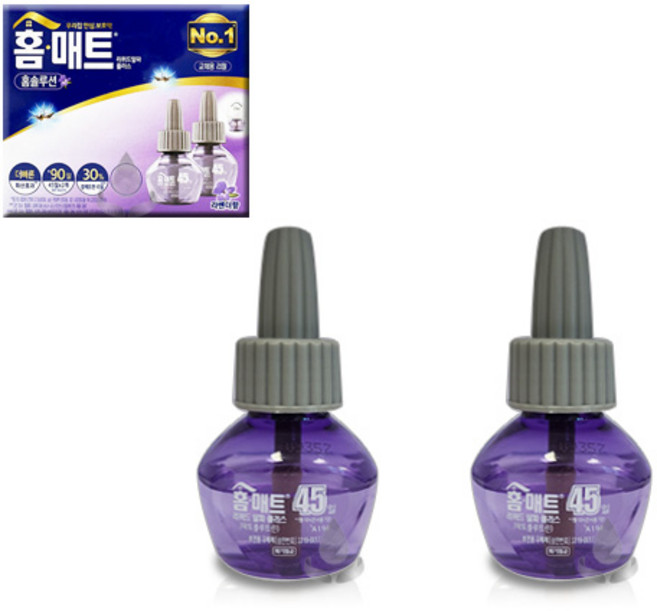 홈매트 리퀴드 알파플러스 홈솔루션 라벤더 리필, 58ml, 2개