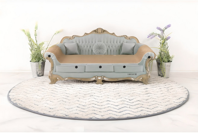 아이엠캣 (I AM CAT) 고양이 슈퍼빅 소파 스크래쳐_민트, 1개, 슈퍼 빅사이즈 소파스크래쳐(민트)