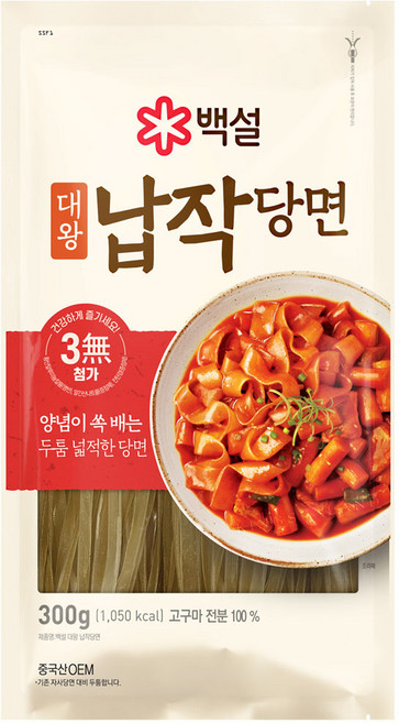 CJ제일제당 백설 대왕 납작당면 300g, 17개