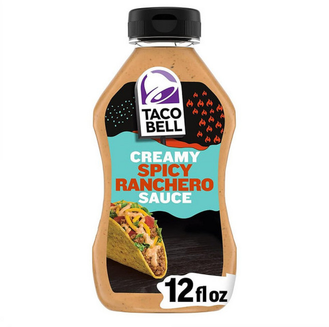 Taco Bell Spicy Ranchero Creamy Sauce 타코벨 스파이시 란체로 크리미 소스 354ml 8개