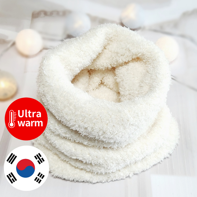 보라월드 수면 넥워머 발열 극세사