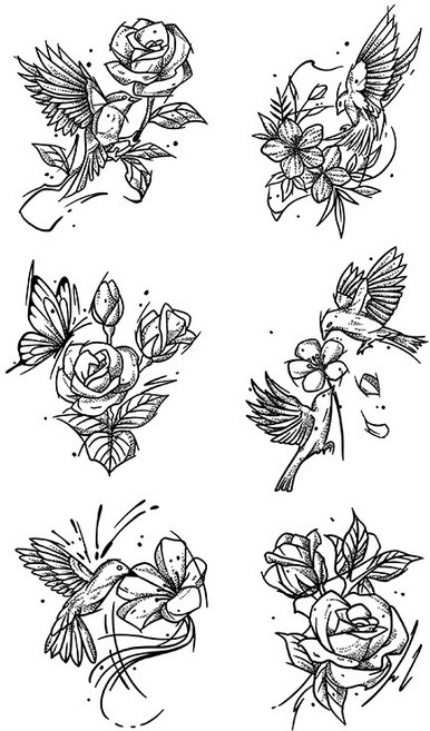 에테르넬 반영구 타투스티커 헤나, 1개, Q27