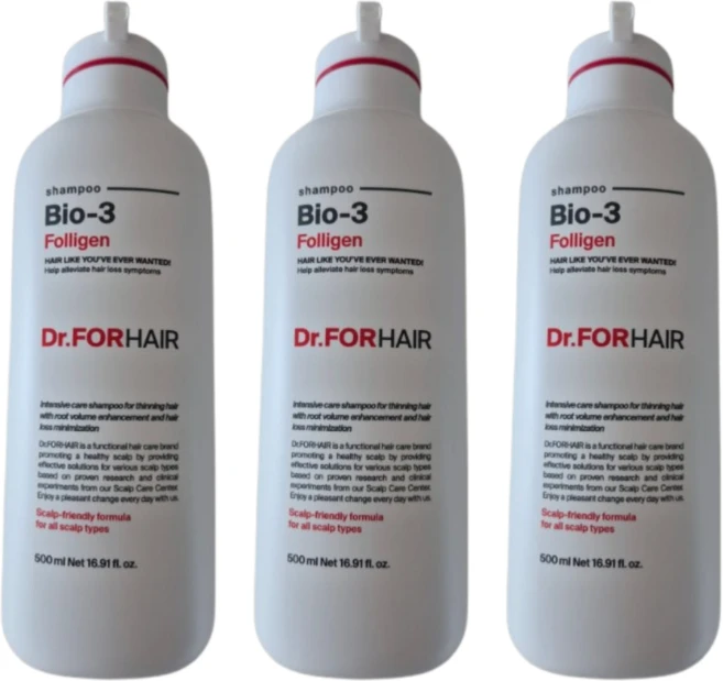 닥터포헤어 폴리젠 바이오-3 샴푸 500ml x 3개 - 쿠팡