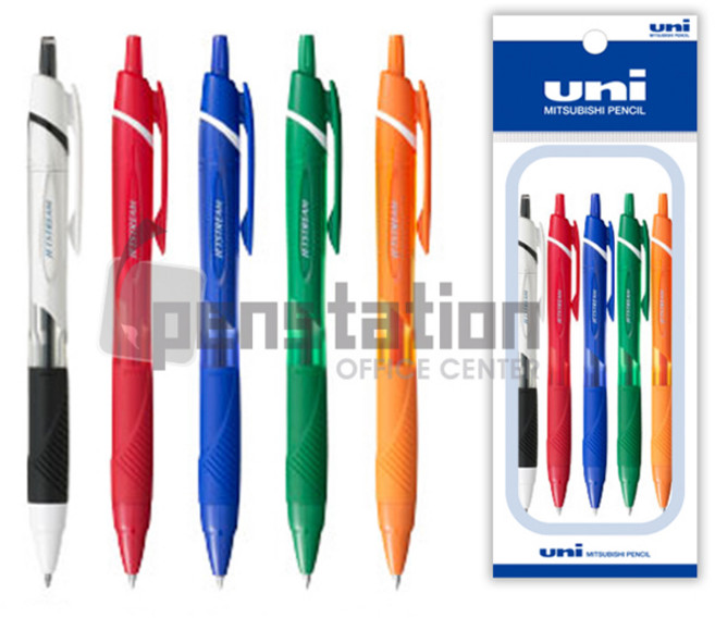 제트스트림 SXN-150C-05 0.5mm 5개 세트, 블랙+레드+블루+그린+오렌지 세트