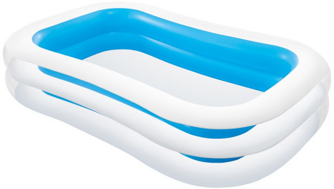 【INTEX 原廠 家庭型休閒 戲水池 / 游泳池 大容量3-5人】送修補膠 檢修服務(森野玩家) 游泳 玩水 蓄水池, 1個, 戲水池(M)藍