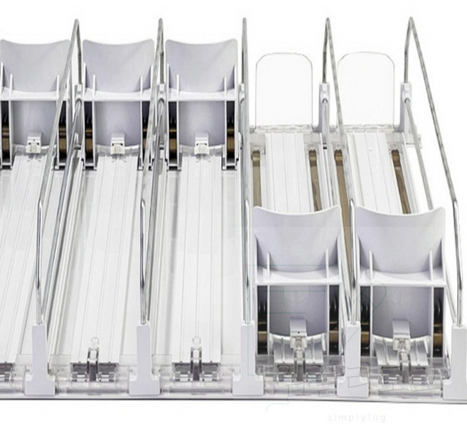 심플리로그 캔음료 자동정렬 디스펜서 45CM 3열 텀블러보관함