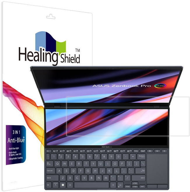 에이수스 젠북 프로 듀오 14 UX8402 보조 디스플레이 블루라이트차단 필름, 1개