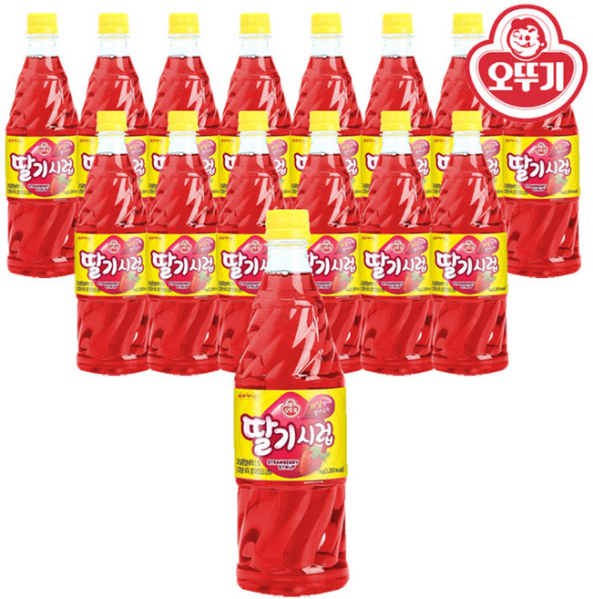 오뚜기 딸기시럽 1kg, 15개