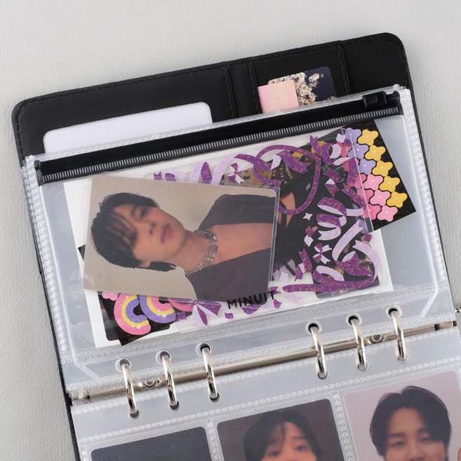 미뉴잇 클리어 지퍼백 A5