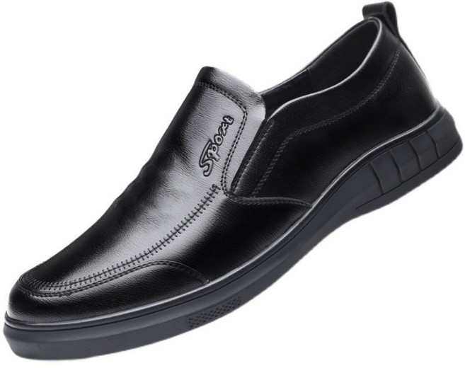 3CM 키높이 구두 소프트탑 드라이빙슈즈 스타일리쉬한 솔리드 진구두 비즈니스 통근 캐주얼화