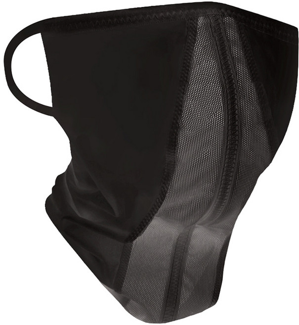 스킨쿨러 자외선 차단 마스크 쿨마스크, 블랙, 1개