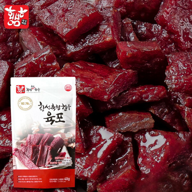[횡성축협] 한우 육포 40g x5봉, 5개