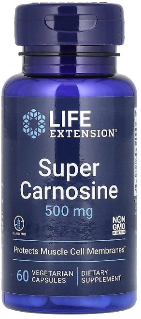 라이프익스텐션 카르노신 500mg Super Carnosine 캡슐 60정, 1개 - 쿠팡
