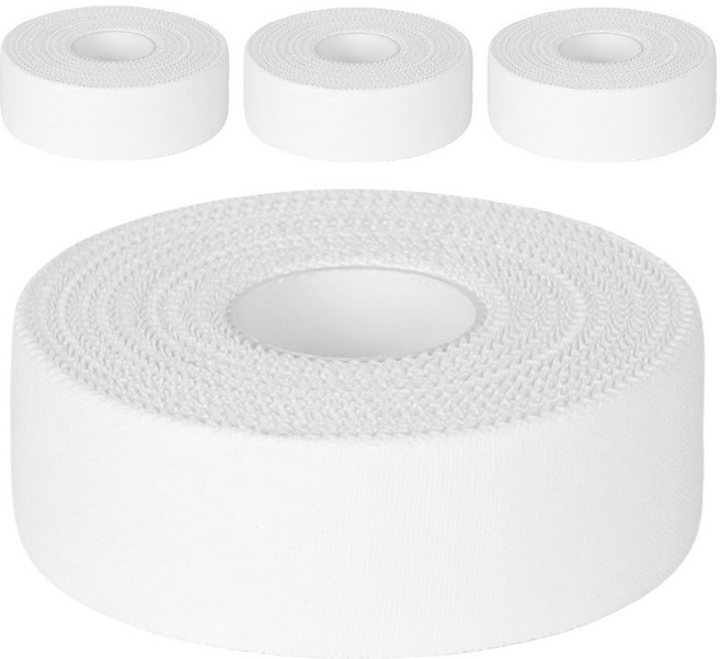 파쿠스 스포츠 면 테이프 씨테이프 C-TAPE 화이트 2.5cm x 13.7m, 4개, 1개입